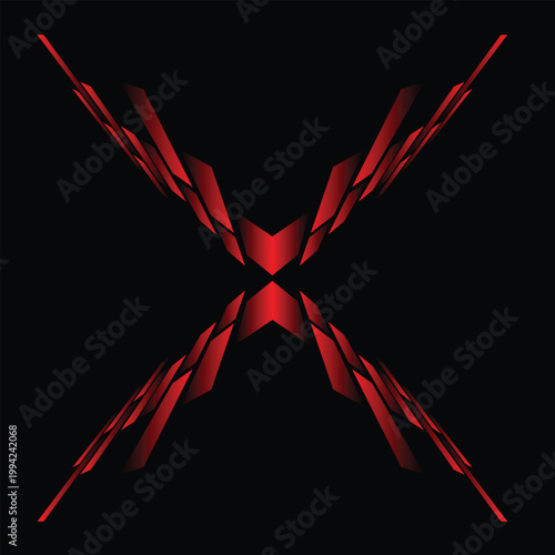 red abstract background