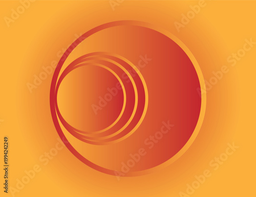 abstract background with 3d  circles