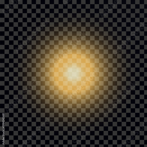 Radiant Light Burst on a Transparent Background Creating a Striking Visual Effect