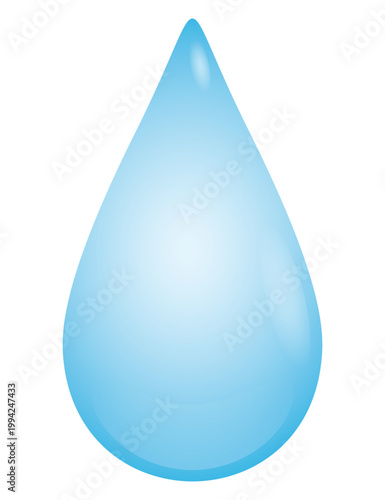 雫のイラスト。水滴のイラスト。