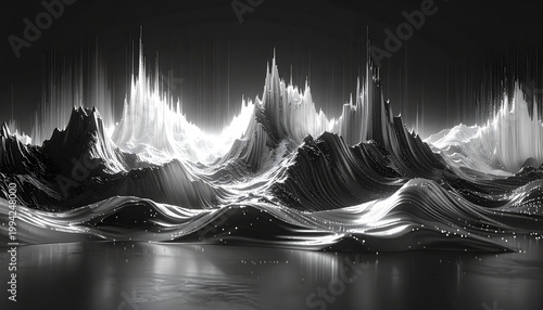 Ephemeral luminescence upon sculpted terrain