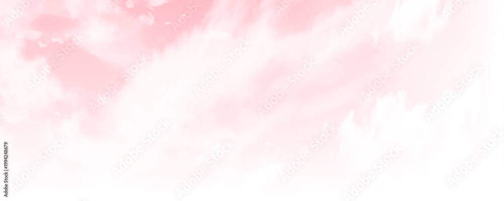 Obraz premium Atmospheric pink sky with clouds for nature or weather concept