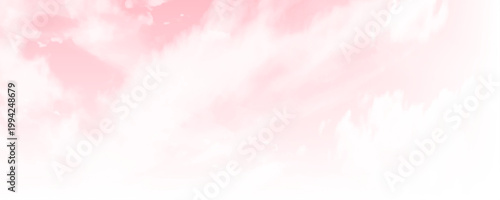 Atmospheric pink sky with clouds for nature or weather concept