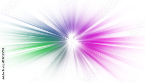 Abstract Multicolor Radial Light Burst
