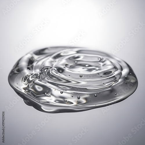 Close Up of Water Droplet Impact Creating Splash and Ripples