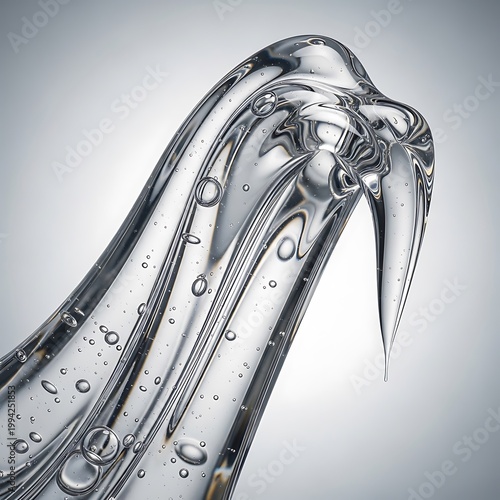 Close Up of Clear Glass Filled with Bubbles and Water