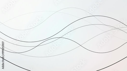 Abstract lines intersect and overlap in a gradient background