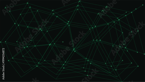Interconnected Network of Technology: A complex web of data points and lines illustrates the intricate connections of the digital age.
