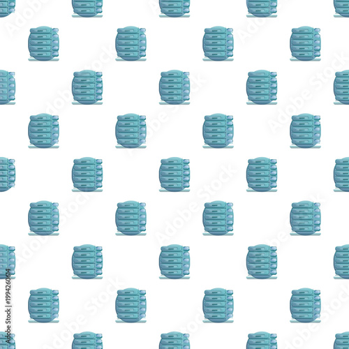 Seamless pattern of server racks representing data storage and network infrastructure