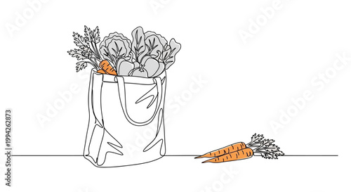 Healthy Fresh Vegetables in a Bag A Wholesome Selection of Organic Produce for a Nourishing Lifestyle