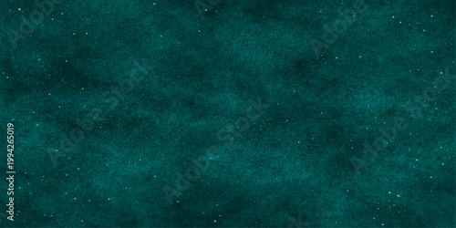 A vintage blue grunge abstract background features a dark textured paper pattern with aged paint and light green water color spots on an old retro wall backdrop