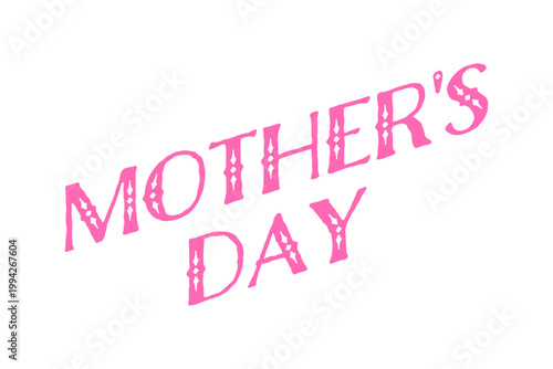 MOTHER'S DAY - 母の日を祝うシンプルなロゴマーク、Mother's Day
