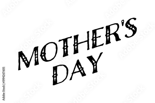 MOTHER'S DAY - 母の日を祝うシンプルなロゴマーク、Mother's Day
