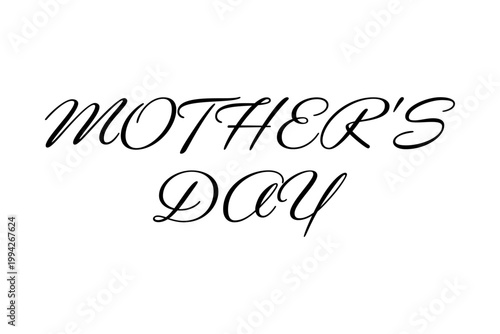 MOTHER'S DAY - 母の日を祝うシンプルなロゴマーク、Mother's Day
