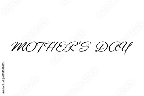 MOTHER'S DAY - 母の日を祝うシンプルなロゴマーク、Mother's Day
