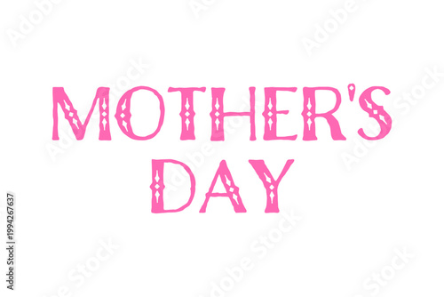 MOTHER'S DAY - 母の日を祝うシンプルなロゴマーク、Mother's Day
