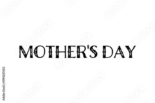 MOTHER'S DAY - 母の日を祝うシンプルなロゴマーク、Mother's Day
