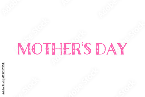 MOTHER'S DAY - 母の日を祝うシンプルなロゴマーク、Mother's Day
