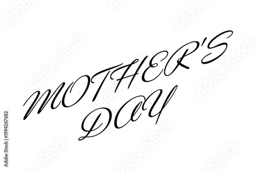 MOTHER'S DAY - 母の日を祝うシンプルなロゴマーク、Mother's Day
