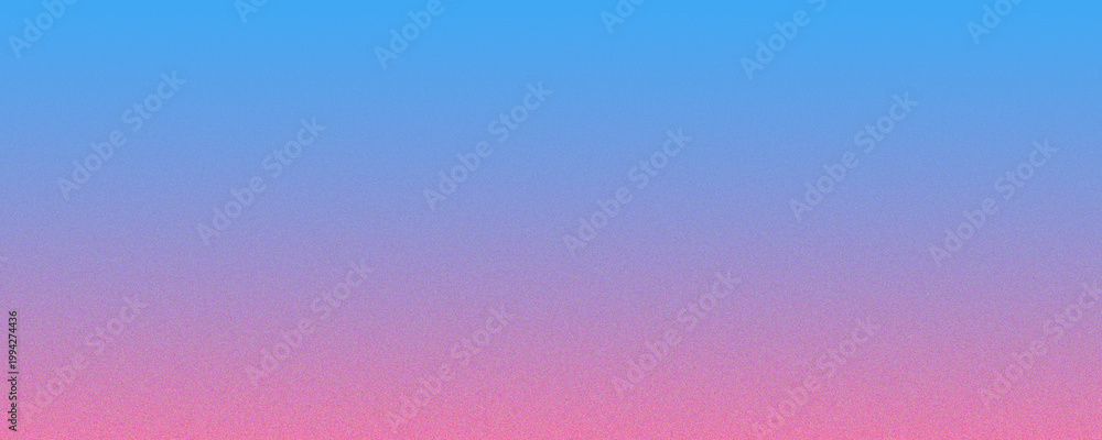 Obraz premium Abstract blue and pink gradient background with grainy noise texture, soft pastel color transition, aesthetic minimalist backdrop