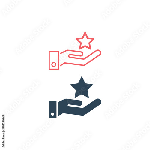 Rating icons set flat vector template design trendy