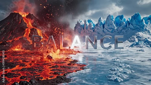 Conceptual balance between fire and ice in nature