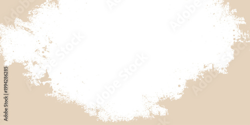 Abstract grunge background featuring a vintage floral frame with black ink splashes and watercolor paint splatters on a dirty paper texture vector illustration