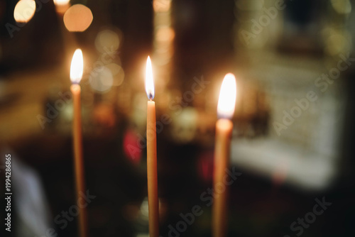 candles in church