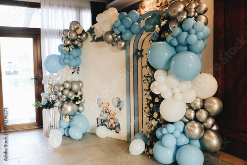 christmas decoration on a wooden background