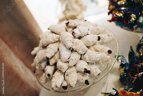 christmas cookies on a plate