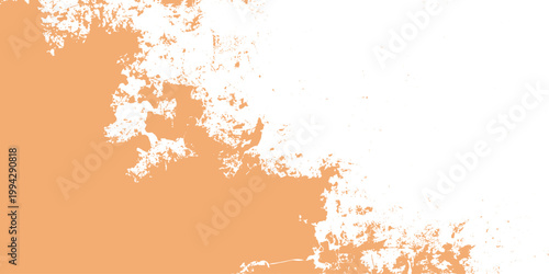 An abstract grunge background featuring a fiery splash of watercolor ink and paint splatters on a dirty paper texture with green liquid stains and artistic silhouette elements