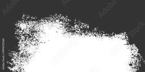 An abstract black and white grunge background features a clean liquid wave pattern with transparent bubbles and an ink splash design for a cold nature texture
