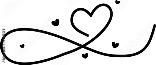 Heart symbol with infinity loop