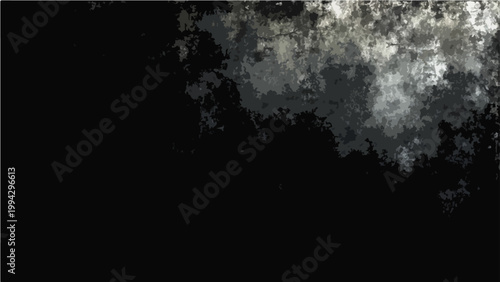 Vector Abstract textural gradients of gray shades over a black ground evoke a sense of deep mystery and sublime, hinting at depths unexplored.