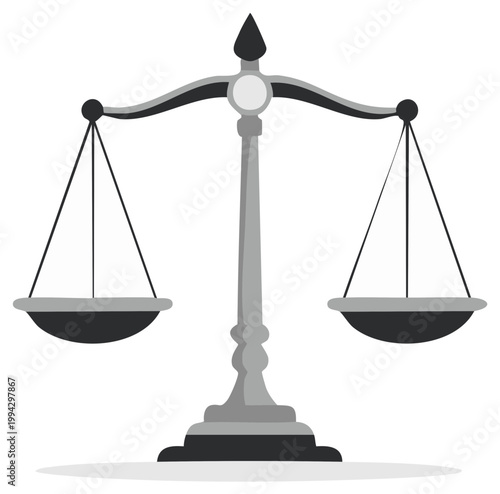 Classic Scales of Justice Symbolizing Balance Fairness and Legal Equity in Law