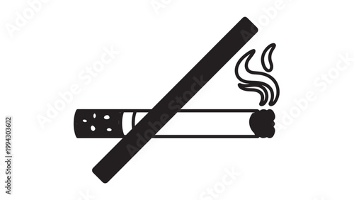 No Smoking Sign Indicating Smoking Prohibition in Public Areas.
