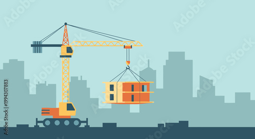 Construction Crane Lifting Prefabricated Building Module