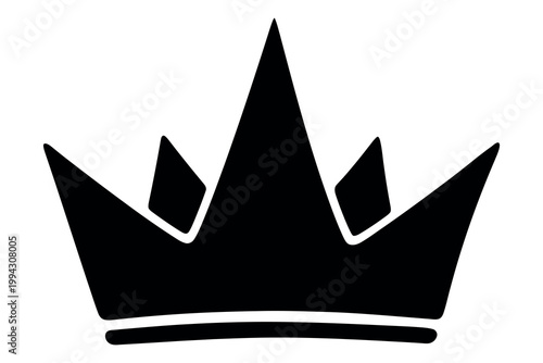 Silhouette of a royal crown