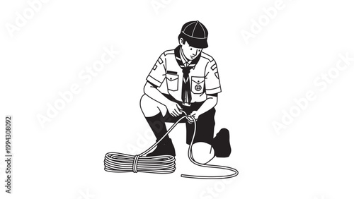 Construction Worker Using Power Tools on Building Site During Daytime.