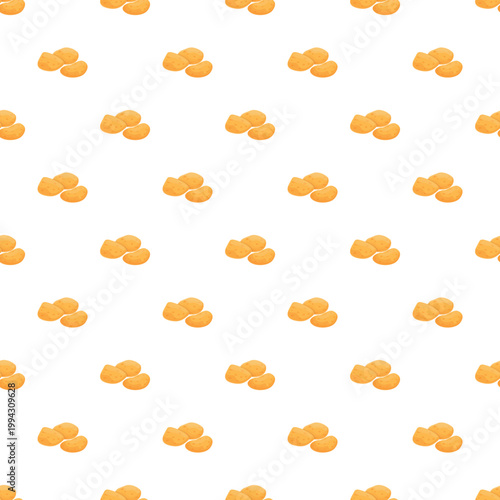 Small yellow potatoes forming a repeating background illustration