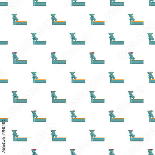 Meat grinder machines forming a repeated pattern on a white background