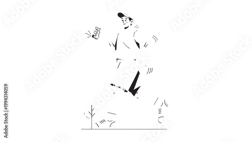 A person practicing yoga outdoors on a sunny day with a scenic background.