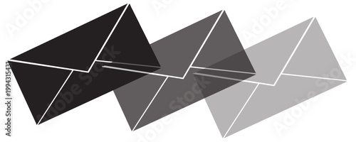 Ikon amplop surat. Simbol ikon untuk email, amplop, surat, komunikasi, pesan, surat. Ilustrasi vektor ikon glyph datar