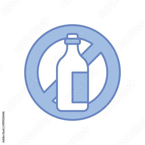 No Alcohol vector icon
