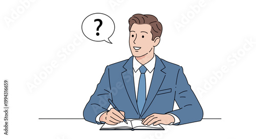 Male Recruiter Asking Questions During Job Interview