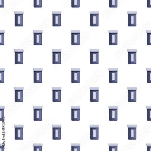 Medicine bottles repeating in a seamless pattern for healthcare and medical concepts