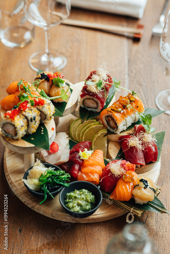 sushi comida asiatica real