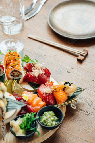 sushi comida asiatica real