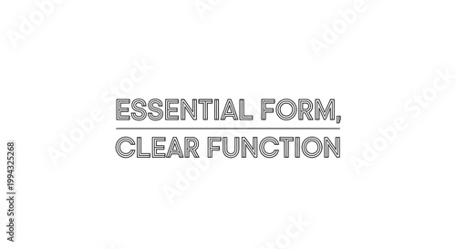 Essential Form, Clear Function Text Design