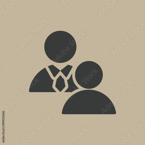 Professional Business Consultation and Mentorship Glyph Icon